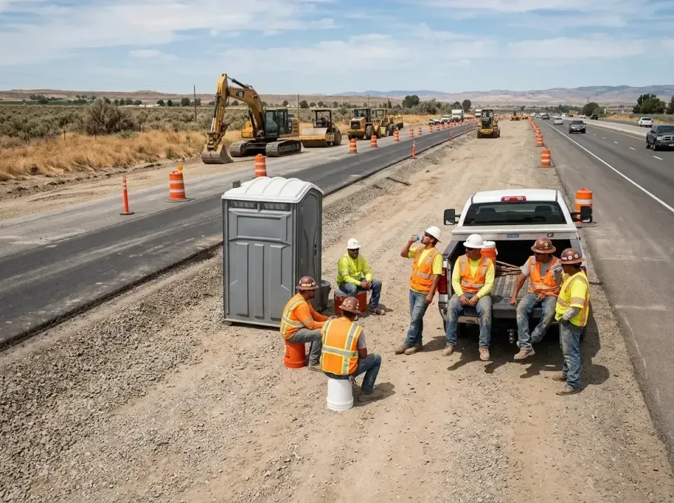 highway-road-construction-crew-007 — frequently asked questions, Porta Potty and Restroom Rentals in Suisun City, CA